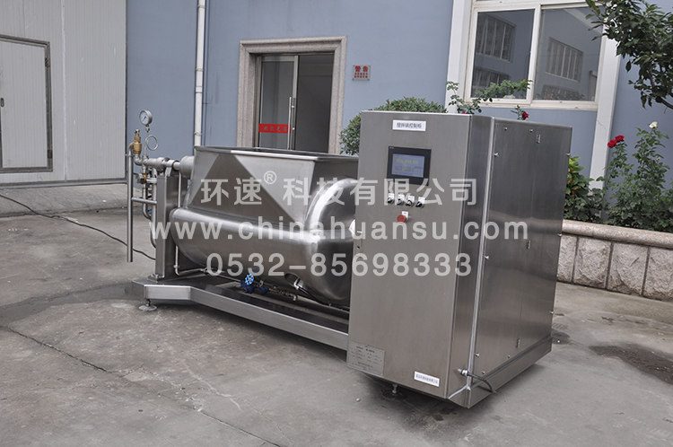 可傾斜式物料攪拌鍋，一鍵觸屏操作